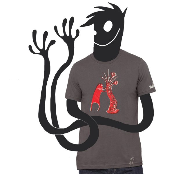 t-shirt LOORO asphalt guy