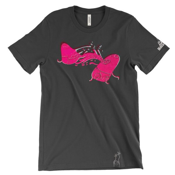 t-shirt SPLUV vintage black pink full